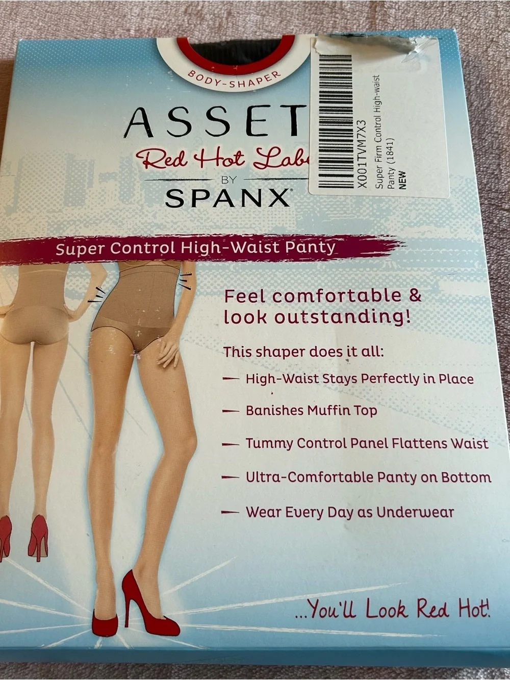 SPANX Assets Red Hot Label Super Control High Waist Panty black size 6/F